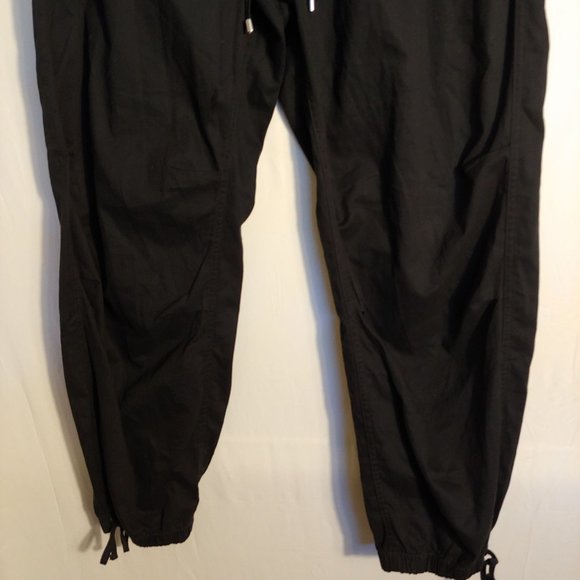 Abercrombie & Fitch Black cotton joggers with pockets and drawstring Large - Picture 4 of 9